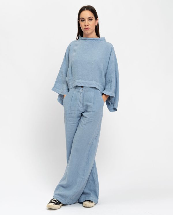 Camicia intera lino DD25209 25pe14zucchero - Image 3