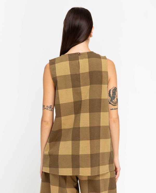 Camicia lunga maxi quadro DD25212 QUADRO 25pe17avana - Image 4