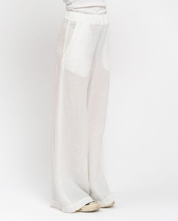 Pantalaccio campana lino DD25242 20PE.001BIANCO - Image 3