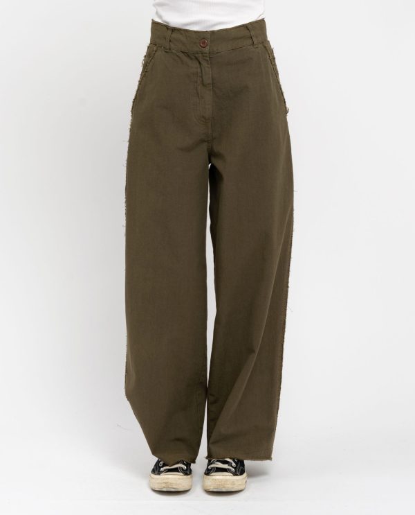 Pantalone a vivo illinois ecru DD25246 25pe18militare