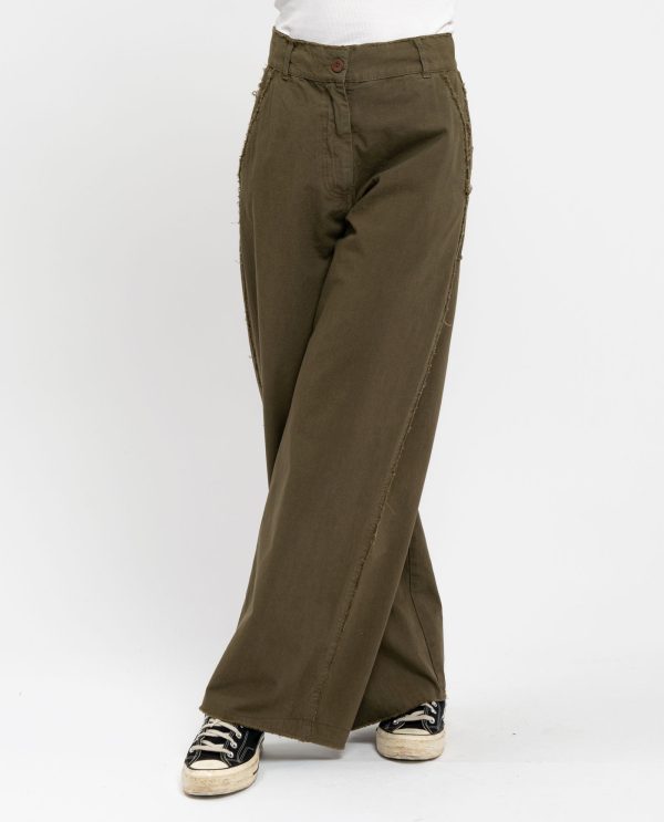 Pantalone a vivo illinois ecru DD25246 25pe18militare - immagine 3