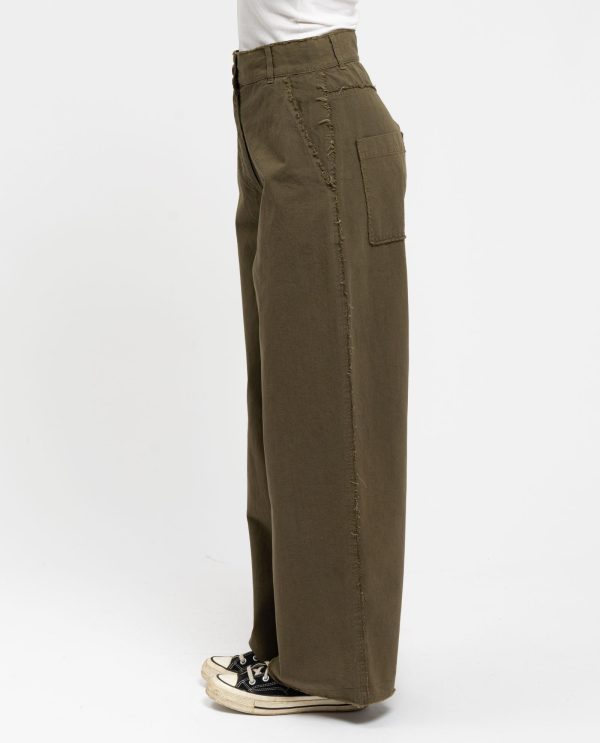 Pantalone a vivo illinois ecru DD25246 25pe18militare - immagine 4