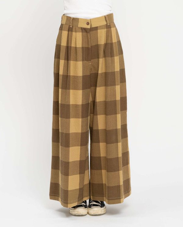 Pantalone tre pinces maxi quadro DD25257 QUADRO 25pe17avana