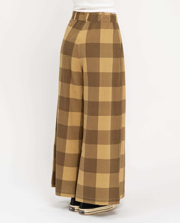 Pantalone tre pinces maxi quadro DD25257 QUADRO 25pe17avana - immagine 4