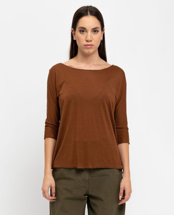 Kimono jersey lino DD25275 25pe15marrone