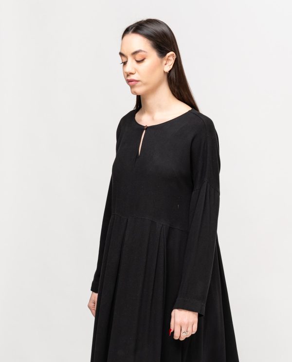 Abito taglio panterone DD25303 NERO_060 - immagine 4