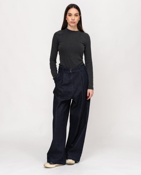 Panta largo denim pianeta DD25353 SCURO - immagine 3