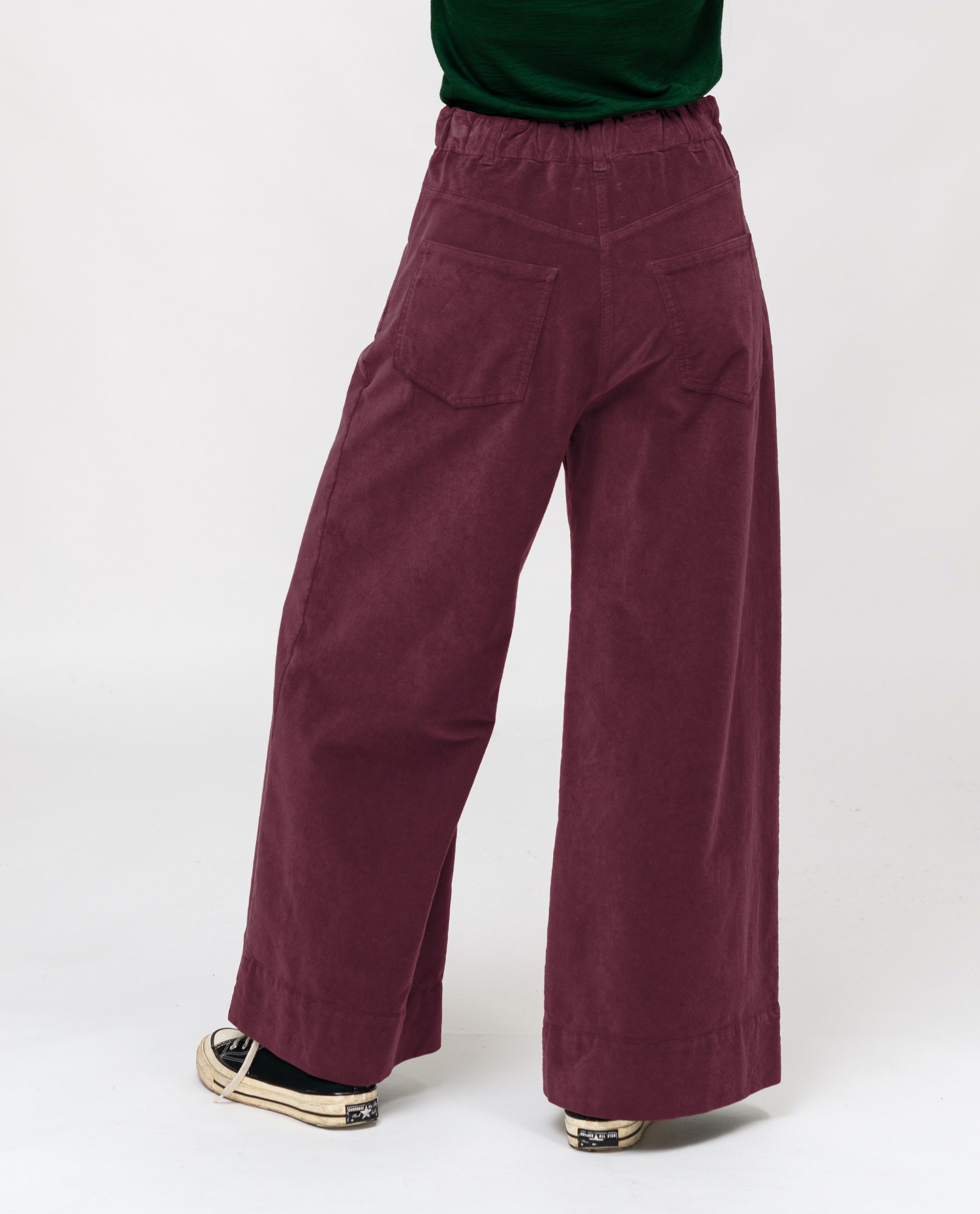 Panta svasato velvet DD25366 25ai035bordeaux - immagine 2