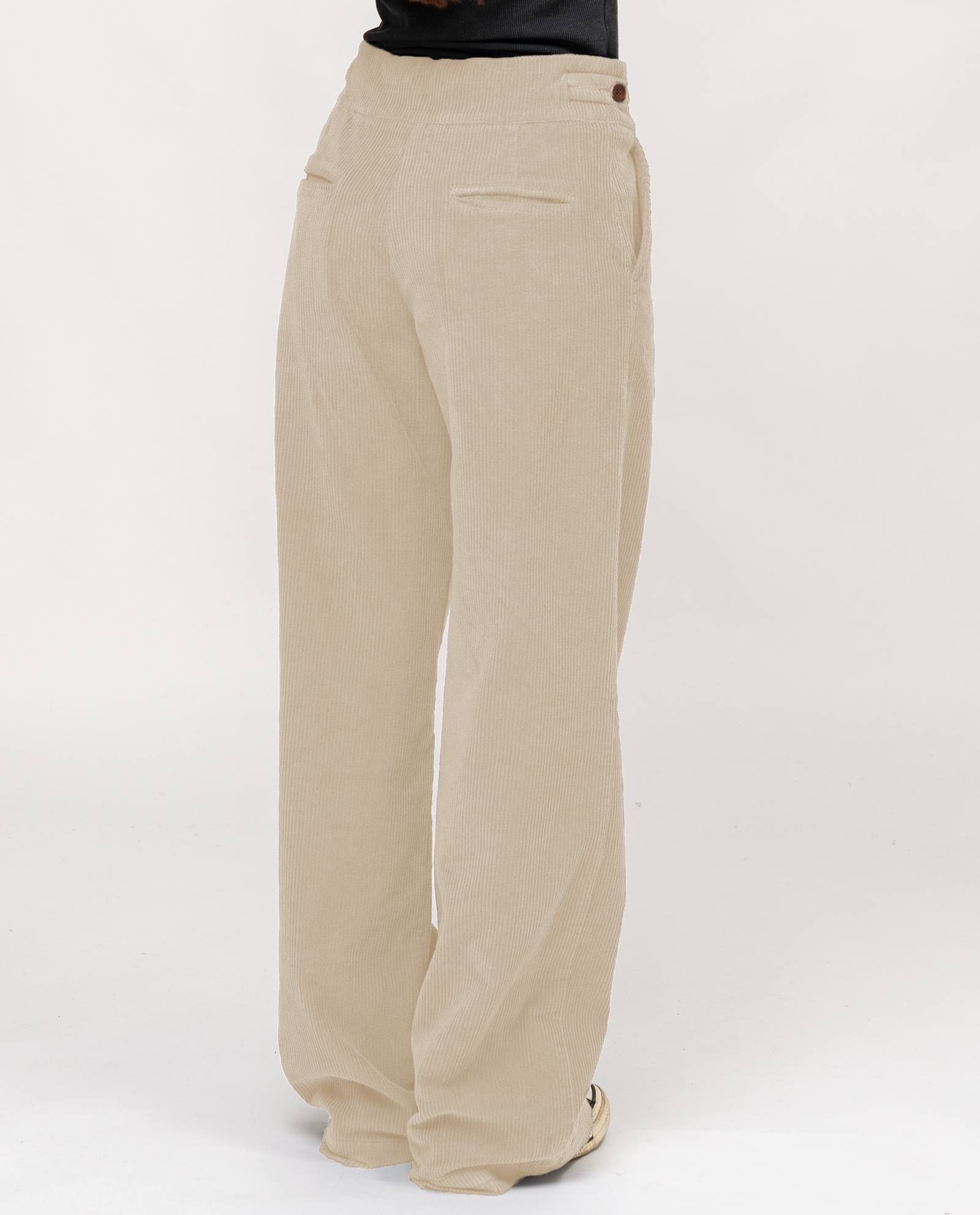 Panta due bottoni ortles DD25370 20AI005BURRO - immagine 2