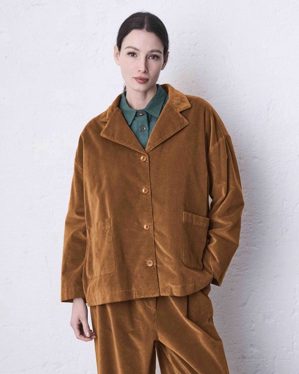 Giacca foderata fittanze DD26405 ZENA Biscotto