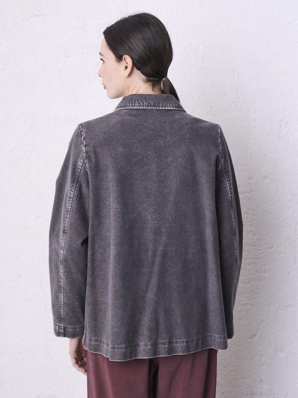 Giacca svasata aosta resina DD26408 LORIA Grigio - immagine 3
