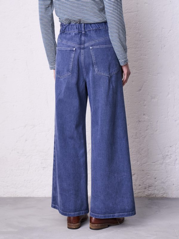 Pantalone svasato macugnaga resina DD26435 ALONTE Indaco - immagine 3