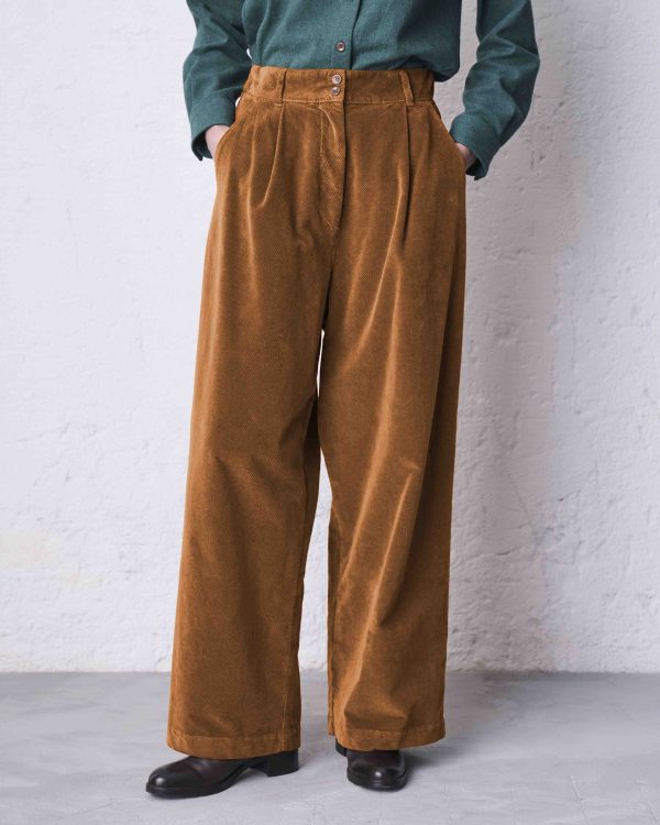 Pantalone ampio fittanze DD26440 SELVA Biscotto