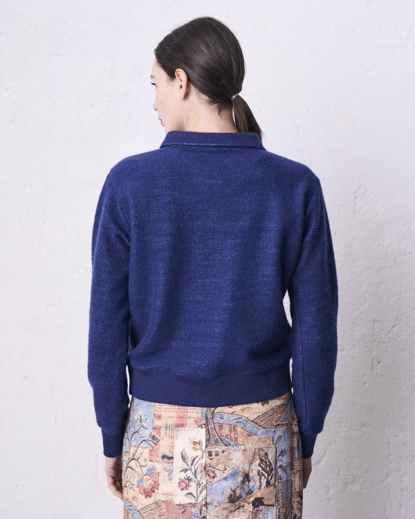 Polo lana bamboo DD26474 BREDA Blu - immagine 3