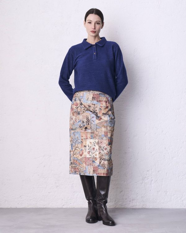 Polo lana bamboo DD26474 BREDA Blu - immagine 4