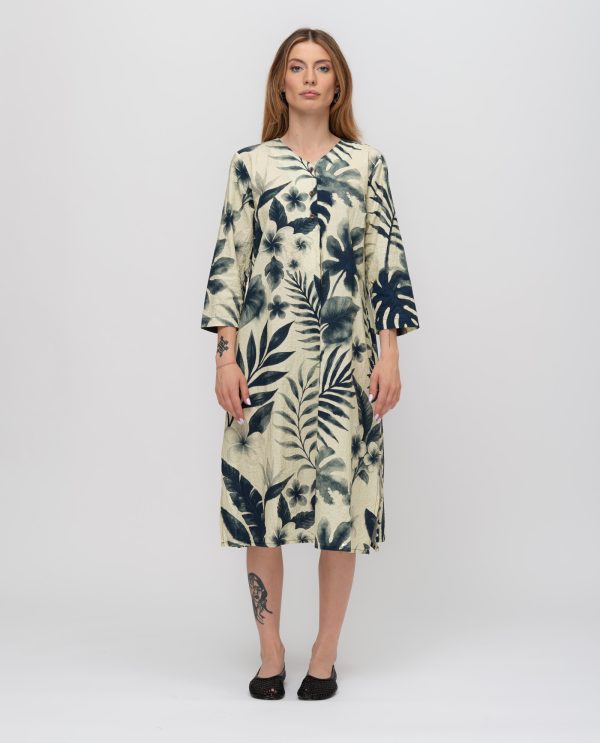 Abito polo mostro stampato DD26703 FANTASIA F62TropicalNat - immagine 4