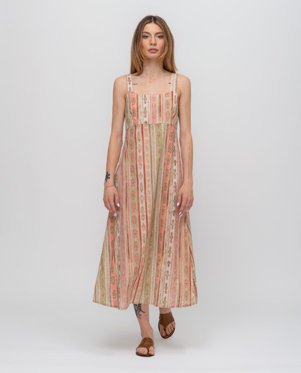 Abito corpino manila stampato DD26705 FANTASIA F64RigaRosa