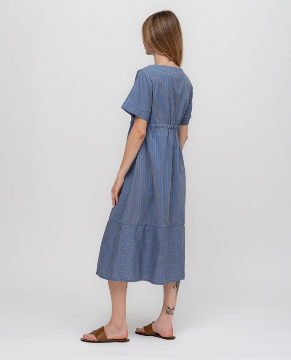 Abito rimesso gessato levantina DD26709 RIGATO Var_INDACO - immagine 3