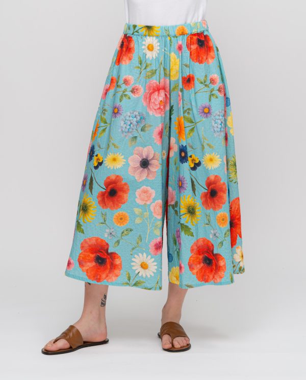 Pantagonna mostro stampato DD26712 FANTASIA F67PapavAzzurro