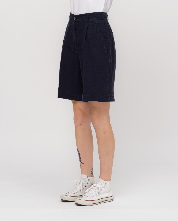 Bermuda pinces lino DD26720 NOTTE_6s - Image 2