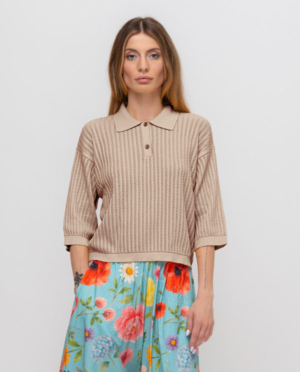 Polo donna DD26778 NATURALE_6s