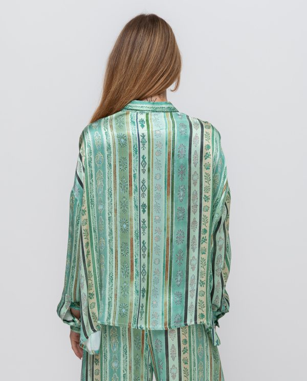 Camicia over people stampato DD26783 FANTASIA F65RigaAcqua - immagine 2