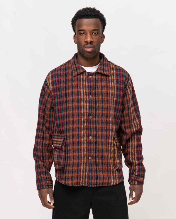 Giacca tasconi fianco patch DU25238 Mattone