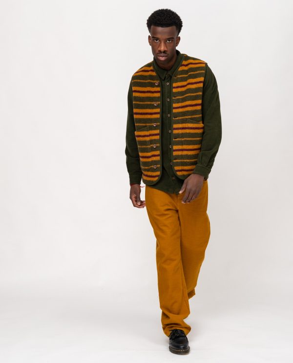 Gilet lanacotta rigata DU25246 RIGATO Var2militare - Image 4
