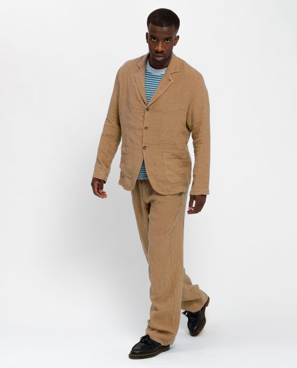 Pantalaccio orlo alto lino DU25900 25pe17avana