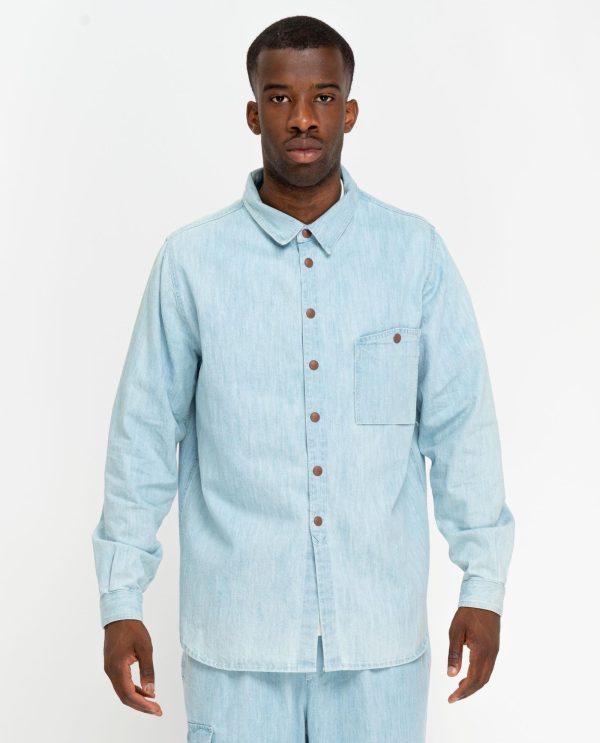 Camicia maniche lunghe ranger DU25946 CHIARO