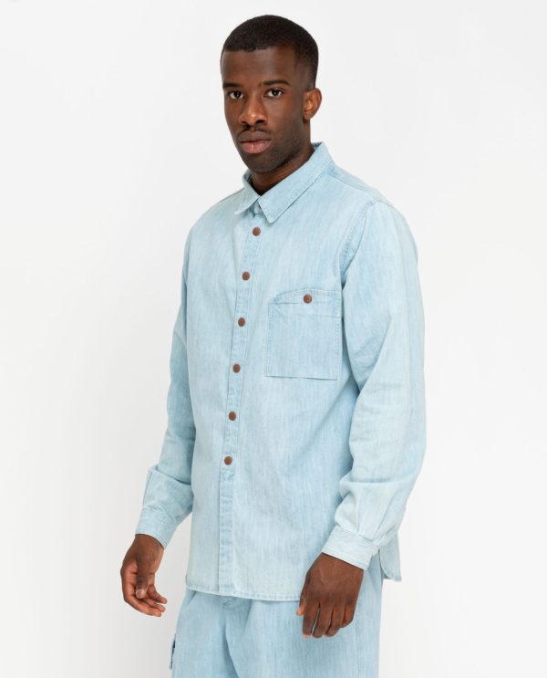 Camicia maniche lunghe ranger DU25946 CHIARO - immagine 3