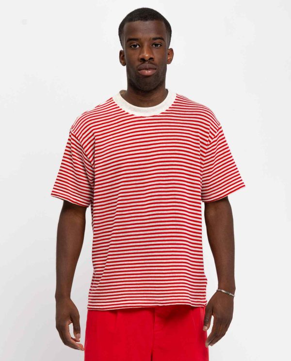 Tshirt america j-lino riga DU25968 RIGATO PAPAVERO