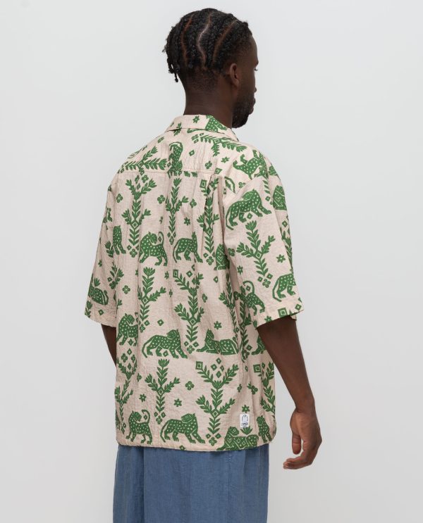 Camicia coulisse mc mostro stampato DU26113 FANTASIA F58TigreVerde - immagine 3