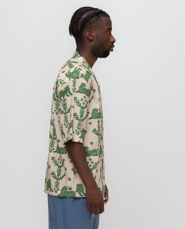 Camicia coulisse mc mostro stampato DU26113 FANTASIA F58TigreVerde - immagine 4