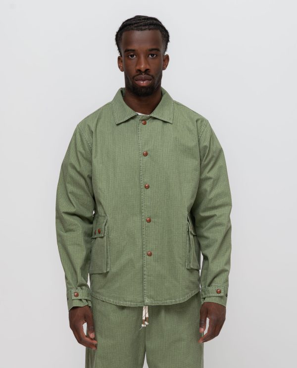 Giacca tasconi fianco ripstop placcato DU26127 MILITARE_6s