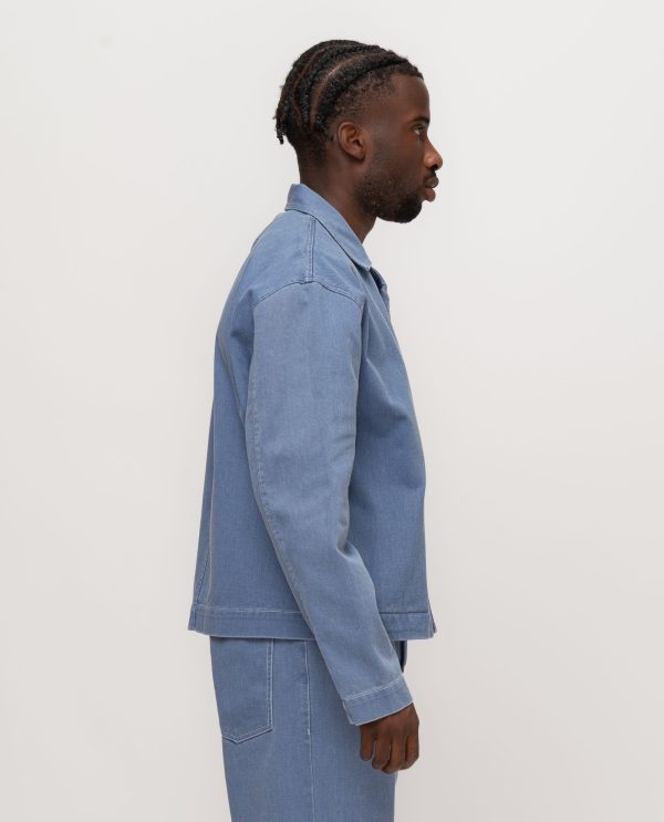 Giubbo cropt macugnaga placcato DU26129 INDACO_6s - Image 3