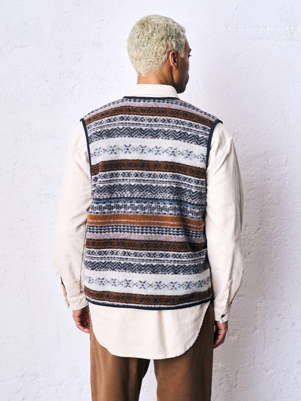 Gilet lanacotta disegno DU26318 RIOLO FANTASIA Naturale - Image 4