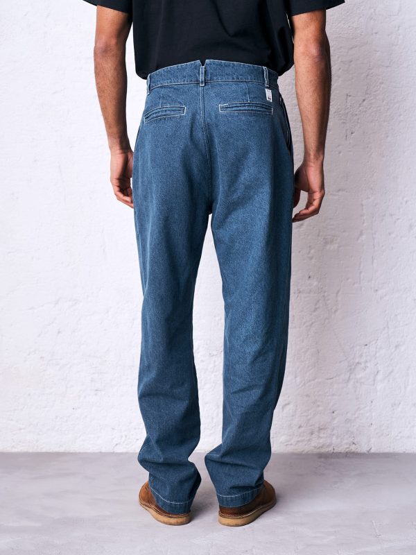 Pantalone doppia pinces denim riciclato DU26332 GAON MEDIO - immagine 3