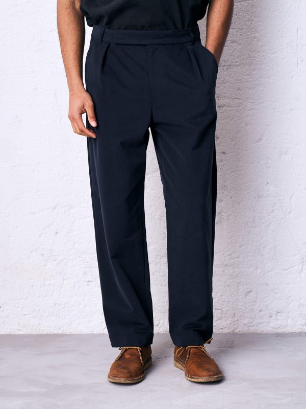 Pantalone dritto pinces irpido DU26339 LOREO Notte