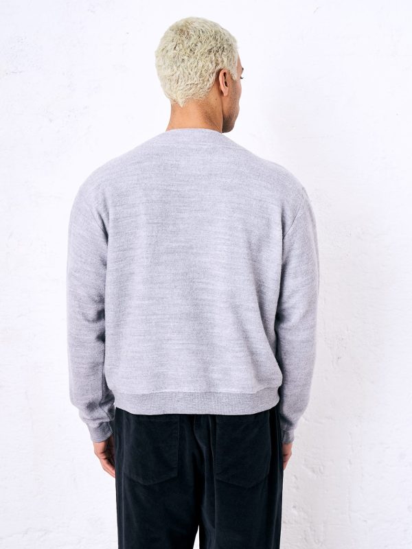 Cardigan over lana bamboo DU26376 FENER Gesso - immagine 3