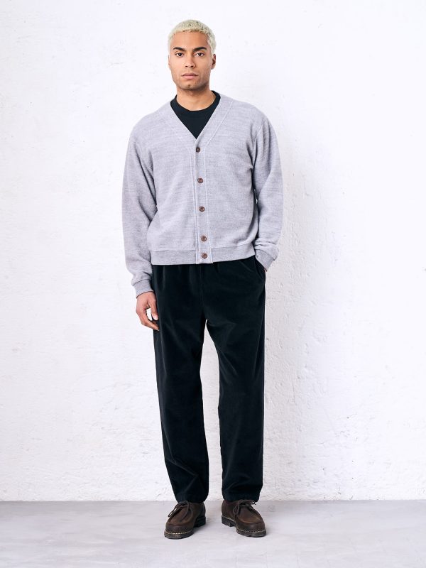 Cardigan over lana bamboo DU26376 FENER Gesso - immagine 4