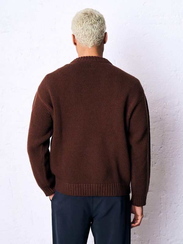 Maglione lana DU26384 OLLE Cacao - immagine 3