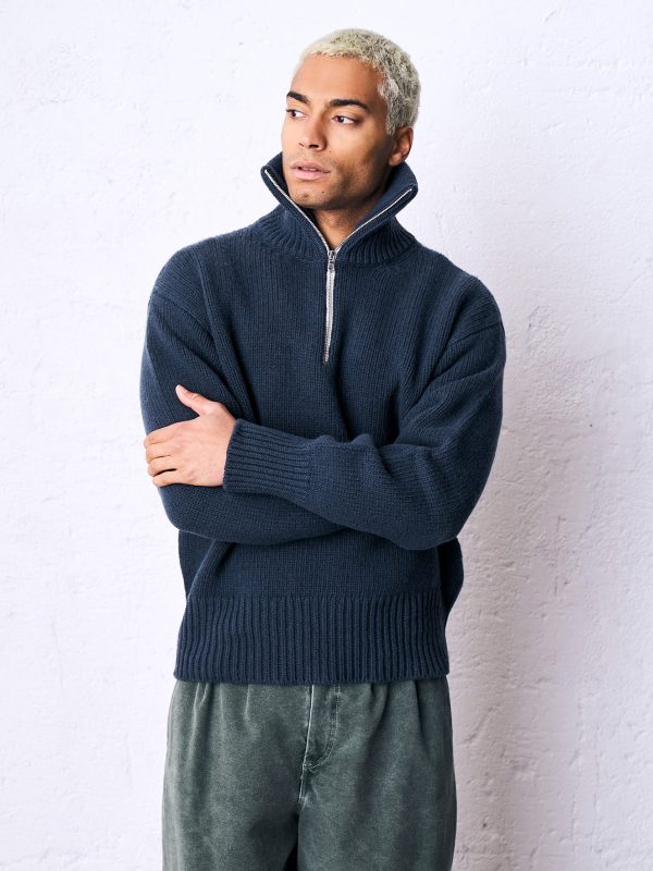 Maglione collo lana DU26385 ALPO Notte