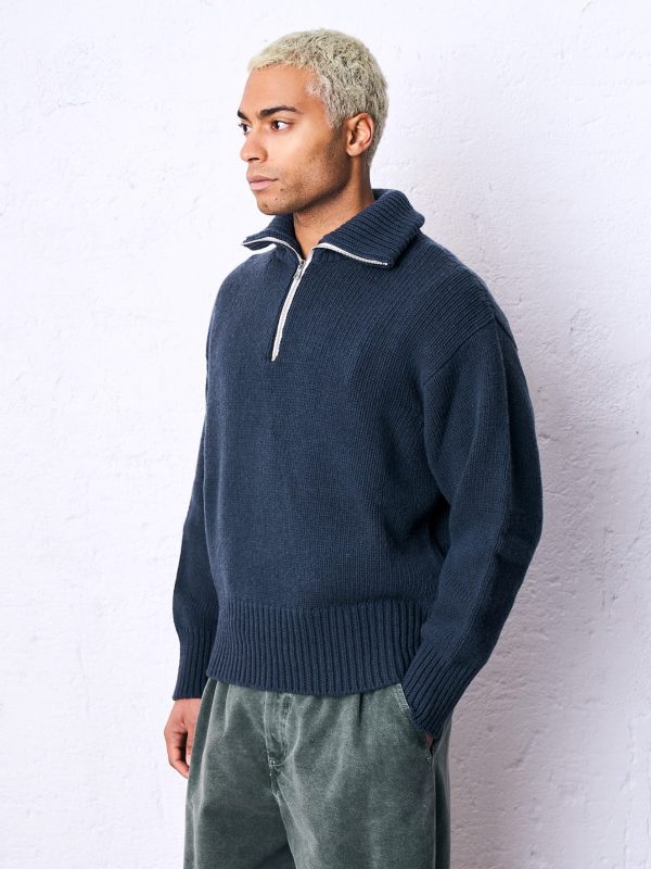 Maglione collo lana DU26385 ALPO Notte - immagine 2