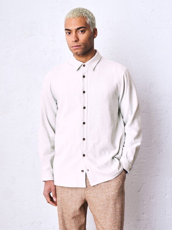 Camicia flanella DU26388 ROCCA Burro